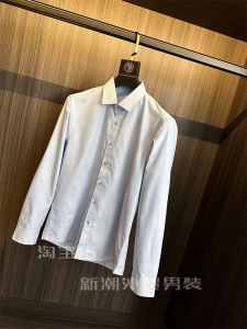 Thickened Fleece Long Sleeve Shirt Stand Collar High Density Autumn Winter Fashion Business Casual Warm Standard Fit Pure Color