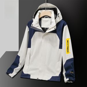 ROMON | Romon Outdoor Mens Jacket Spring Autumn Style Windproof Casual Travel Sporty Zipper Decorated Loose Fit Fashionable Urban