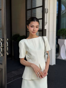 Elegant Workwear Sleeveless Top Skirt Set