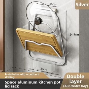 Wall-Mounted Drilling-Free Multifunction Kitchen Storage Rack