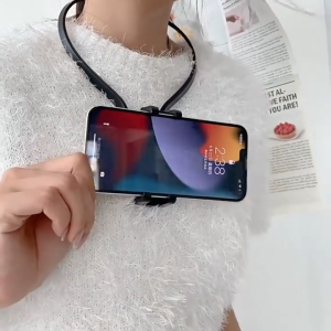 Recording Wearable Neck Holder Live Broadcast Hands Free VLOG Portable Sports Chest Mount Phone Stand Universal Neck Hanging Mount for Camera Cellphone Original Quality