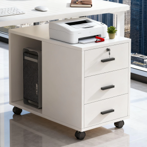 ZHUOHE | Compact Mobile Locked Filing Cabinet
