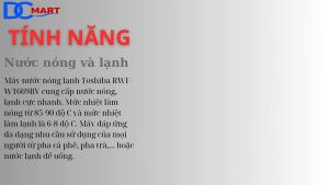 Cây nước nóng lạnh Toshiba RWF-W1669BV(K1) - Hàng Chính Hãng