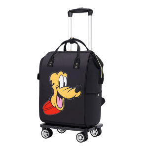 Universal Wheel Trolley Bag Waterproof Print Lightweight Travel Bag Multifunctional Men Women Neutral Boarding Bag Short Distance Luggage Bag