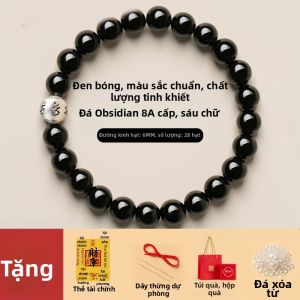 FUJINJIA | Vòng Tay Lục Tự Chú May Mắn 8A Đá Thạch Anh Tự Nhiên