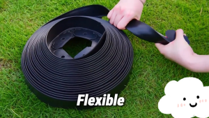 DIY Garden Landscape Flexible Lawn Edging 10M/5M L-shaped Greening Grass Stone Isolation Belt Flexible Weather Resistant Easy to Shape 24 Fast Delivery