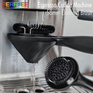 Coffee Machine Brush Cleaner 58mm Espresso Group Head Cleaning Brush Barista Accessories Commercial Coffee Maker Cleaning Tool