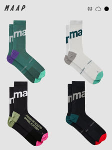 Cyclemacp MAAP Cycling Socks Breathable Moisture Wicking High Elastic Mountain Road Bike Men Women Sports Socks 15cm
