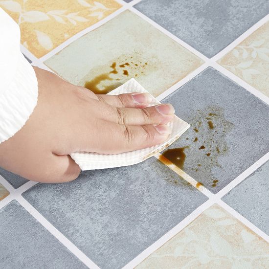 PVC Self Adhesive Wallpaper Oil-proof And Waterproof Kitchen Bathroom ...