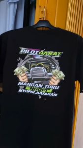 Kaos PILOT DARAT: Kaos Cotton Combed 24s Untuk Pria & Wanita
