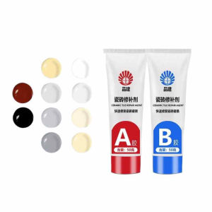 ชุดตัวแทนซ่อมกระเบื้องวางกระเบื้องเซรามิคพอร์ซเลนซ่อมพื้นหินอ่อนห้องน้ําอ่างล้างหน้า Crack Damage Break Frracture Caulk Repair