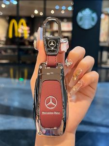 High-End Zinc Alloy Car Key Cover for Mercedes-Benz C300L/E260L/GLA200L Shell GLC/GLE350/GLB220L DIY Car Key Case