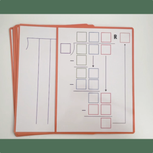 10PCS Long Division Dry Erase Board Double Sided Math Whiteboard Educational Tool For Kids Children Math Manipulatives Practice Division Operations Arithmetic Cards Homeschooling Classroom Supplies