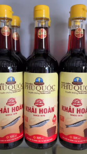 Nước mắm Phú Quốc Khải Hoàn 40 độ đạm -Thùng 6chai/520ml