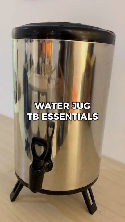 GB Water Tank Jug Milk Tea Stainless Steel Dispenser Minuman Juice Teh  Kopi Thermos Air Minuman Dengan Kran Food Grade Lazada Indonesia