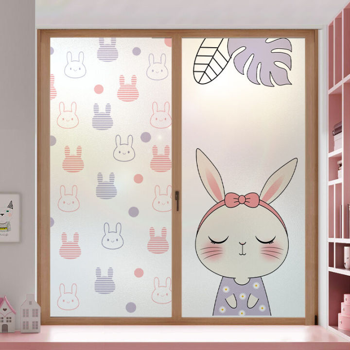 โปร่งแสง และสติกเกอร์กระจกทึบแสงสําหรับ Bay Window ป้องกันความเป็นส่วนตัว Anti-Light ประตูห้องน้ําสติกเกอร์อุปกรณ์ตกแต่งบ้าน