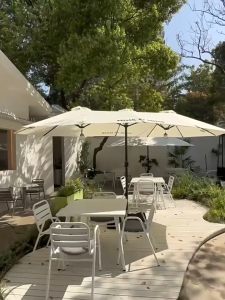 4.5M Outdoor Sun Shade Umbrella Parasol Umbrella With Stand Outdoor Big Umbrella With Base Garden Patio Beach Waterproof Umbrella