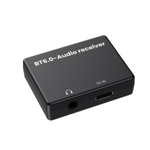 Kebidumei | KEBIDUMEI AUX Bluetooth 6.0 Audio Receiver Hi-Fi 3.5mm AUX Jack Wireless Audio Adapter Low Latency For PC TV Car Speaker
