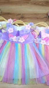 Dress Unicorn Anak Perempuan Premium Costume Hadiah Pesta Ulang Tahun Unicorn Tutu Rainbow