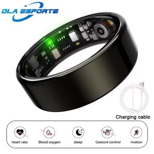 Smart Ring Bluetooth Call Heart Rate Blood Pressure Monitor Men Womenes Smartring 5ATM Waterproof Health Multi Sports Ring 2025