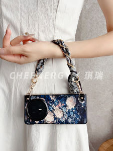 เคสโทรศัพท์มือถือแบบพับได้ Magic V5 รุ่นที่ดีที่สุดสำหรับผู้หญิง พร้อมสายสะพายไหล่ ป้องกันการตกหล่น หนังสีสันสดใส ดีไซน์เก๋ไก๋