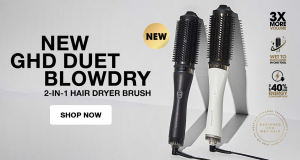 GHD Duet Blowdry 2 In 1 Hair Dryer Brush - White