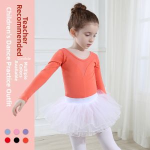QINANXI | Váy Tập Ballet Trẻ Em Tay Dài Thu Đông