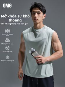 omg | Áo Phông Không Tay Thoáng Khí Thấm Hút Mồ Hôi cho Nam