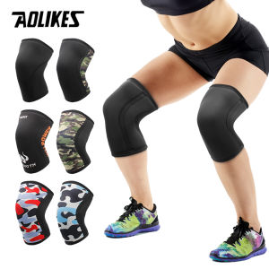 AOLIKES | AOLIKES 1 Pair Squat 7mm Knee Sleeves Pad Support Gym Sports Compression Neoprene Knee Protector For CrossFit Weightlifting