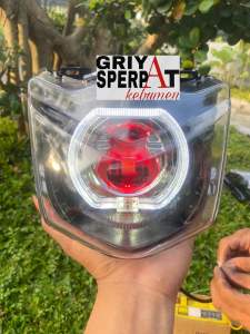 REFLEKTOR LAMPU DEPAN BEAT KARBU BILED PROJIE LED PREDATOR HI LOW TERBARU