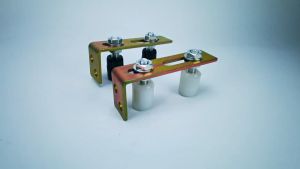 Sliding Gate Top Guide Nylon Rollers With L Bracket Set Upper Nylon Guide Roller For Sliding Door