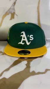 Topi New Era Oakland Athletics As Coliseum Green Yellow 59Fifty Fitted