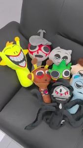 Sprunki Plush Toys Sprunki Plush Doll Sprunki Game Cartoon Pillow Kids Birthday Gifts Stuffed Dolls Christmas Gift