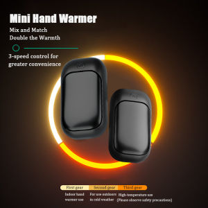 Magnetic rechargeable hand warmer 2-piece set fast heating 3-speed adjustment portable hand warmer ﻿