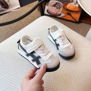 Breathable Leather Sports Shoes for Boys And Girls Spring Autumn New Style Casual Middle Large Children Anti-slip Rubber Sole