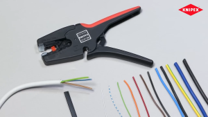 Kìm Tách Cáp Điện Dẹp và Tròn Tiết Diện 0.03 - 10mm² MultiStrip10 KNIPEX 12 42 195  [Chính hãng Đức/Germany]