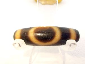 Heaven and Earth Dzi Bead Tibetan Natural Agate Pendant