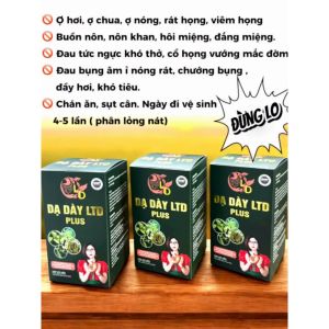 Liệu trình 3 lọ Dạ dày LTD Plus Dạ dày đại tràng LTD L.T.D Lò Thị Dịu (225 viên) phân phối chính hãng