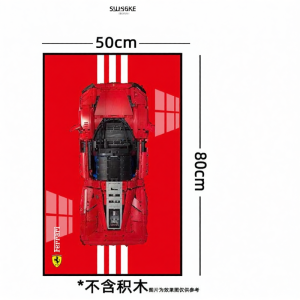 Display Frame for LEGO 42143 Ferrari SP3 Wall Mounted Showcase Panel