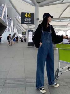Korean Fashion Design Oversized Denim Overalls