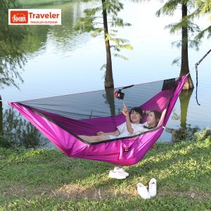 Anti-mosquito Sunscreen Waterproof Indoor Outdoor Use Anti-tilt Hammock