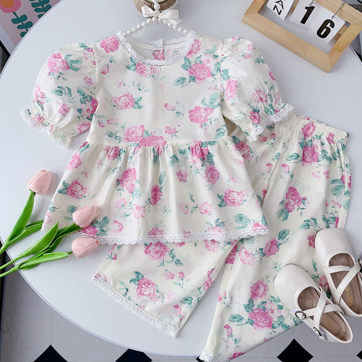 Bear Leader Summer 2024 New Korean Version Baby Clothing Girls
