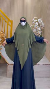 BISA COD! Hijab Instan Jumbo Non Pet Tali Kode AHAMI Bahan Kringkel Premium By Ory AjeZas Collection