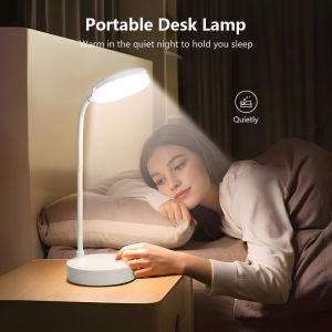 Portable Gooseneck Pipe Desk Lamp LED Rechargeable Waterproof Mood Light 3 Modes Reading Lights For Home Room Decoration Bedroom
