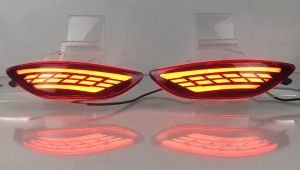 SNCN 2PCS 12V Car LED Rear Bumper Lamps For Hyundai Accent Sedan 2012 2013 2014 2015 2016 Brake Reflector Fog Lights Taillights