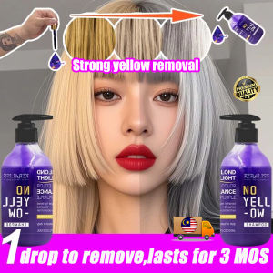 Syampu SSG Anti-yellowing hair colour shampoo purple shampoo 300ml grey hair shampoo no yellow shampoo colour protect shampoo 紫色洗发水