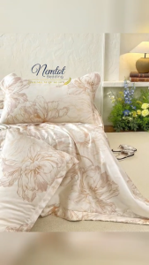 🎁Lụa Lyocell Lenzing Bạch Nguyệt Quang Nhập Khẩu Chăn Ga Gối Cao Cấp Sang Xịn _ Nemtot Bedding