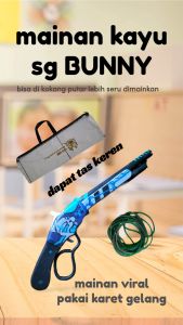 mainan kayu sg bunny mainan karet gelang