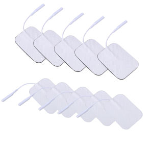 5x6cm 10/30pcs Non-woven Self-Adhesive Silicone Gel Electrode Pads for TENS Neurostimulator Physiotherapy Machine Replacements