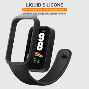 Official Silicone Wristband Strap For Xiaomi Smart Band 9 Active Redmi Band 3 Bracelet Watchband for Mi Band9 Active Accessories